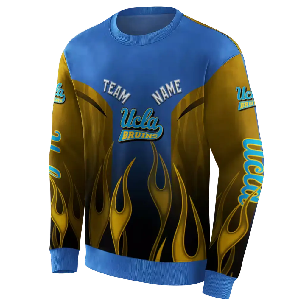 personalized ucla bruins flame design blue hoodie new arrival personalized ucla bruins flame design blue hoodie new arrival