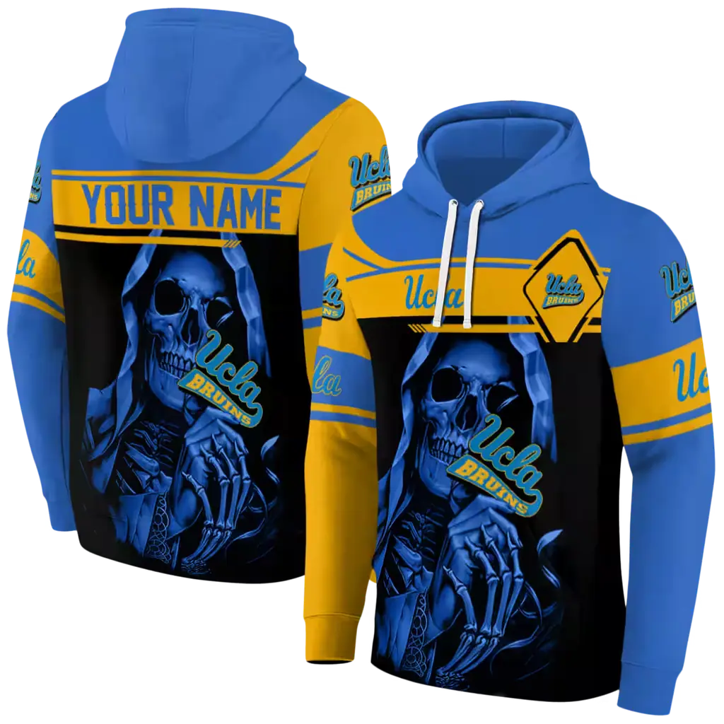 personalized ucla bruins grim reaper blue black hoodie fashion forward personalized ucla bruins grim reaper blue black hoodie fashion forward