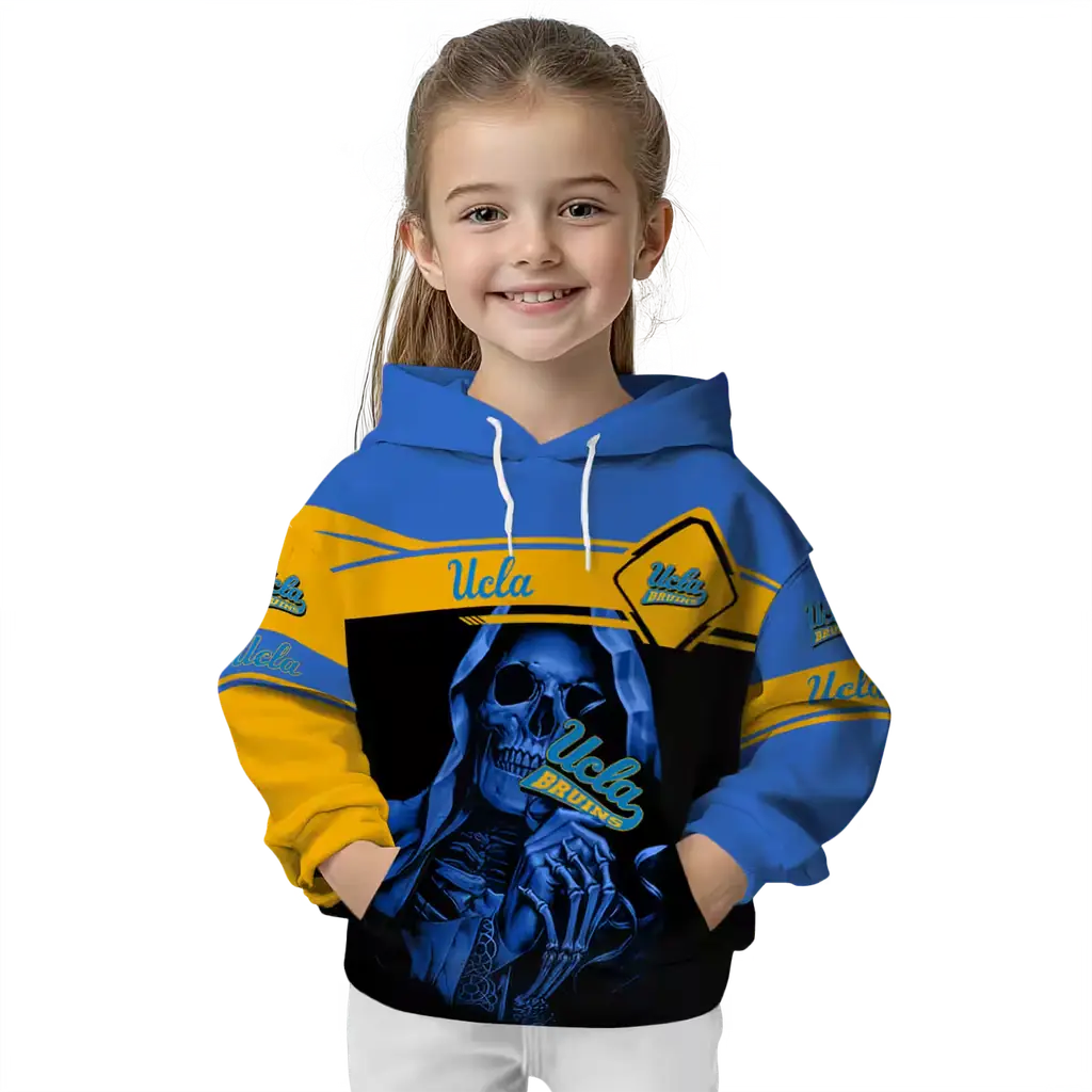 personalized ucla bruins grim reaper blue black hoodie top rated personalized ucla bruins grim reaper blue black hoodie top rated