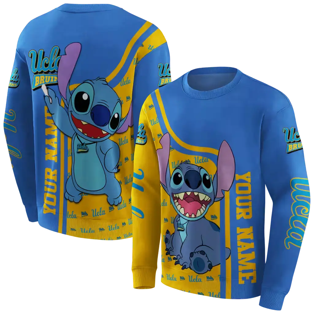 personalized ucla bruins stitch blue hoodie premium grade personalized ucla bruins stitch blue hoodie premium grade