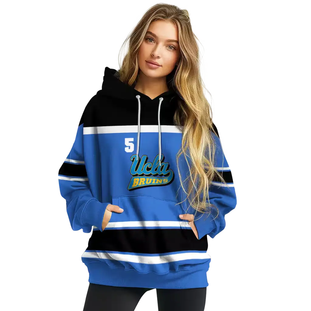 personalized ucla bruins striped pattern blue hoodie high quality personalized ucla bruins striped pattern blue hoodie high quality