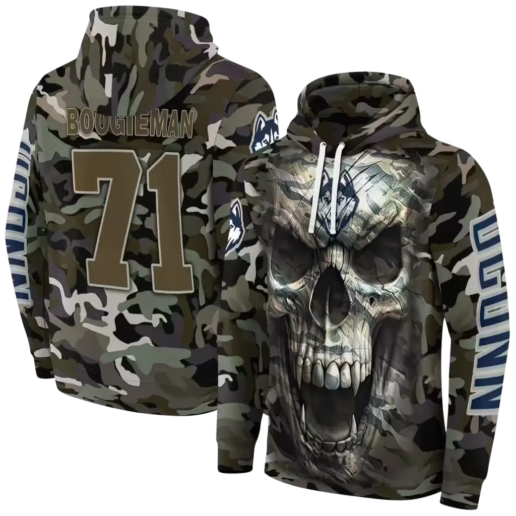 personalized uconn huskies camo skull hoodie fashion forward personalized uconn huskies camo skull hoodie fashion forward