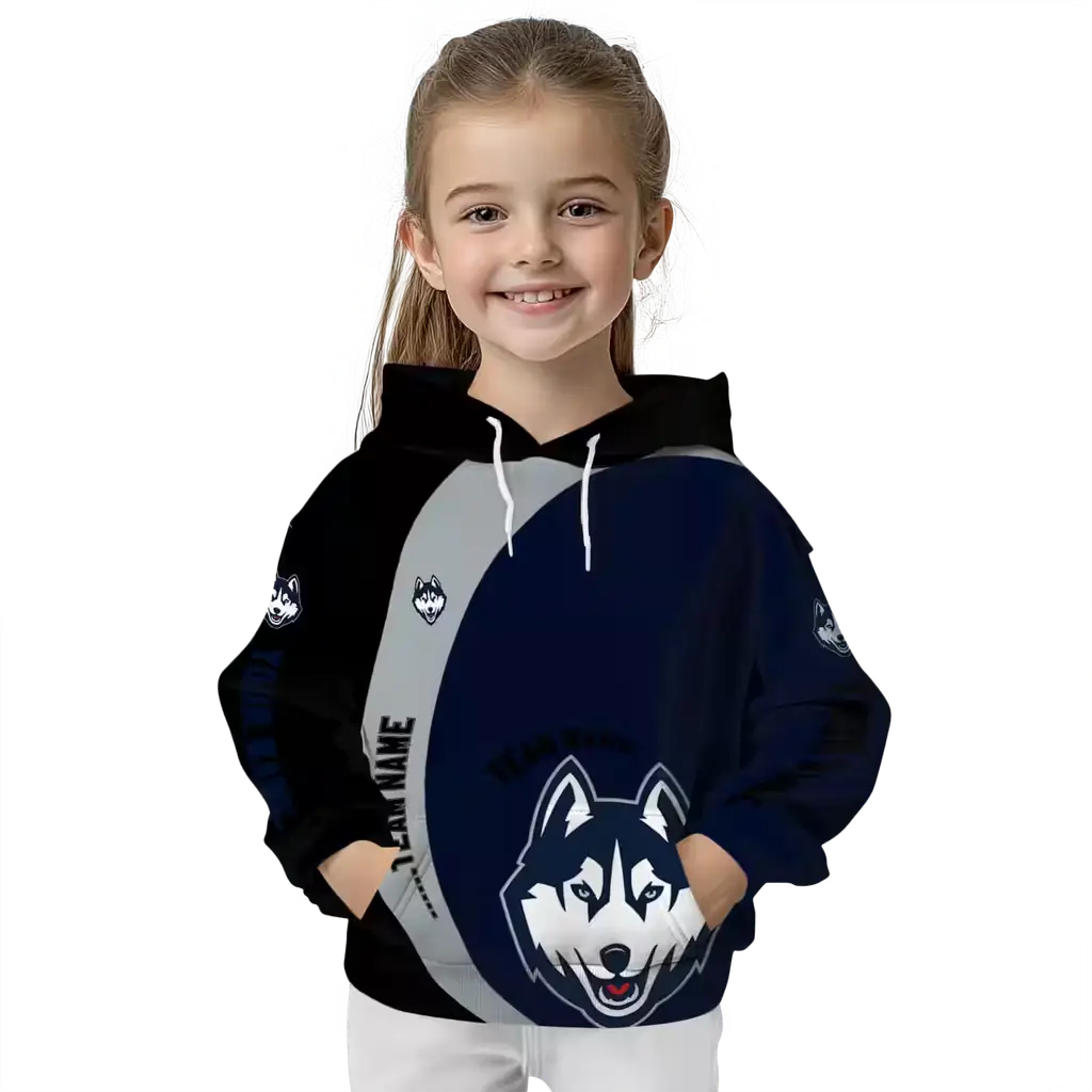 personalized uconn huskies minimalist design blue black hoodie top rated personalized uconn huskies minimalist design blue black hoodie top rated