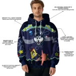 personalized uconn huskies spongebob patrick star blue navy hoodie best selling