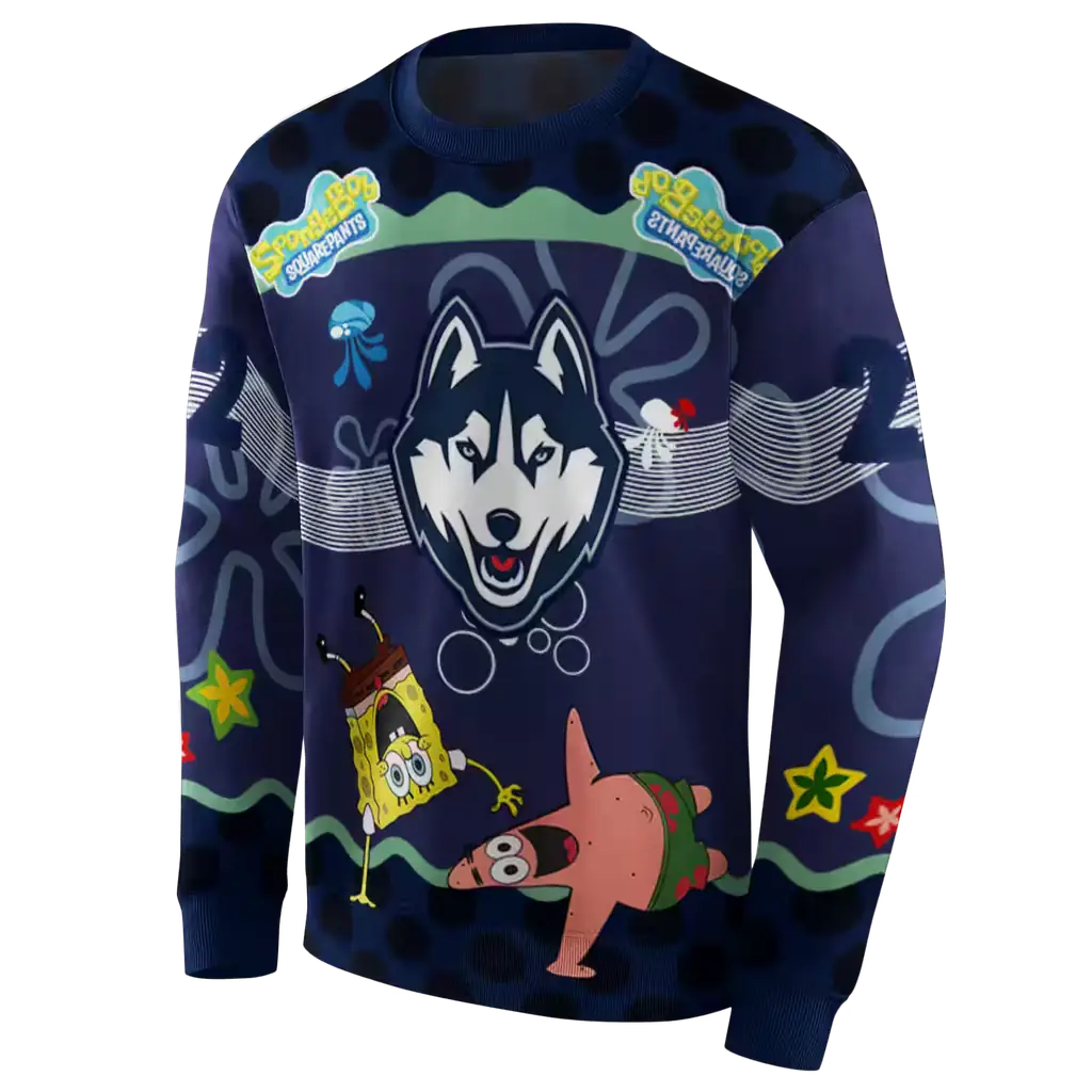personalized uconn huskies spongebob patrick star blue navy hoodie new arrival personalized uconn huskies spongebob patrick star blue navy hoodie new arrival