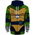 personalized uconn huskies superhero armor blue green hoodie best selling