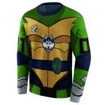 personalized uconn huskies superhero armor blue green hoodie best selling