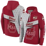 personalized umass minutemen abstract shape red hoodie best selling