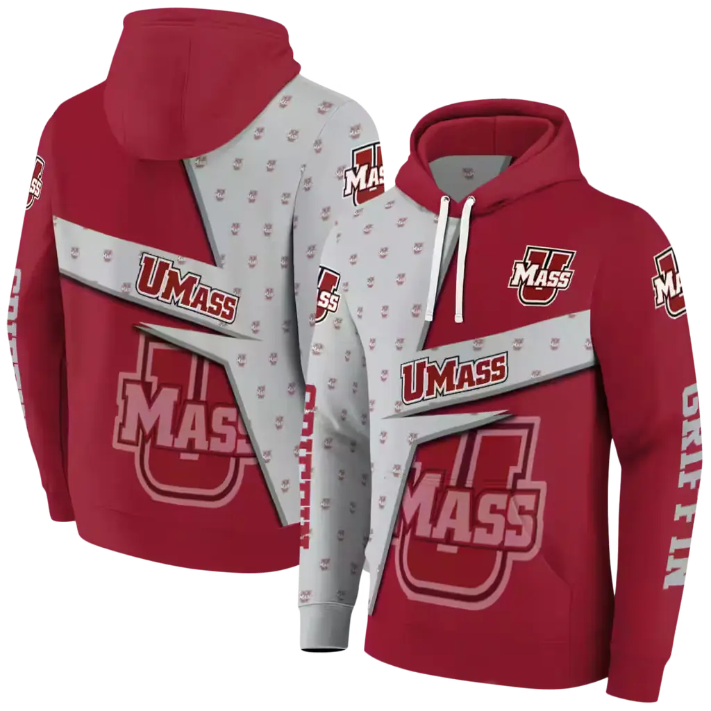 personalized umass minutemen abstract shape red hoodie fashion forward personalized umass minutemen abstract shape red hoodie fashion forward