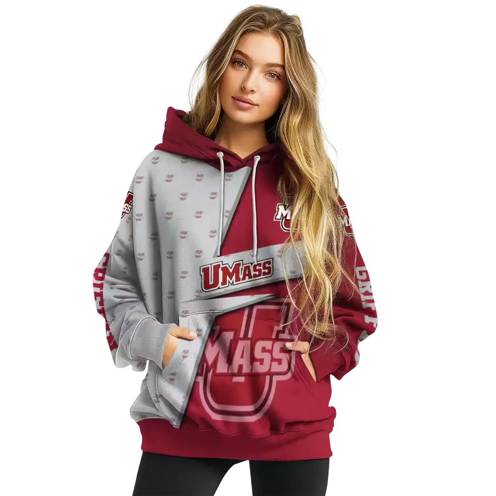 personalized umass minutemen abstract shape red hoodie high quality personalized umass minutemen abstract shape red hoodie high quality