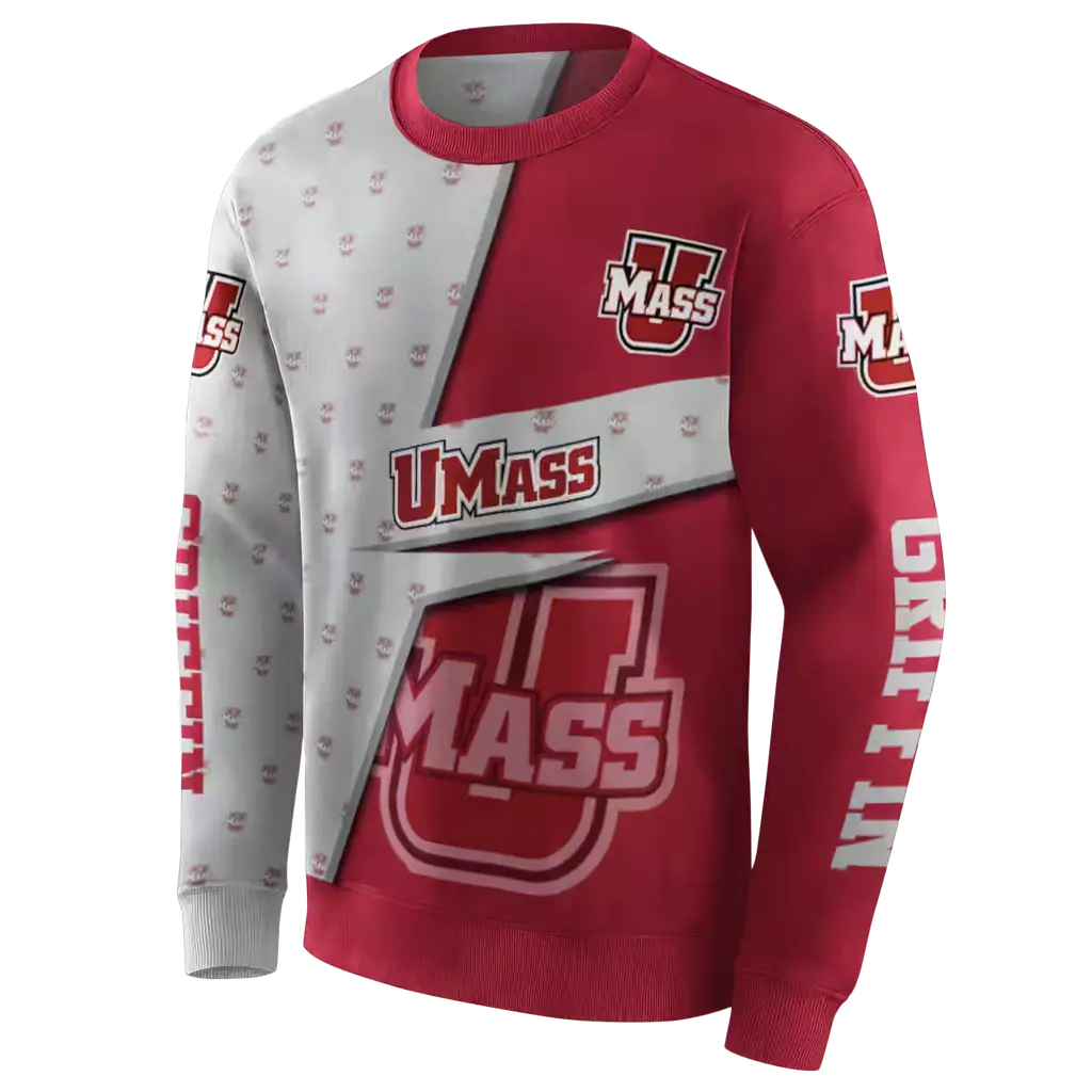 personalized umass minutemen abstract shape red hoodie new arrival personalized umass minutemen abstract shape red hoodie new arrival