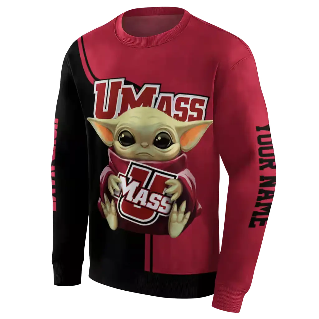 personalized umass minutemen baby yoda red black hoodie new arrival personalized umass minutemen baby yoda red black hoodie new arrival
