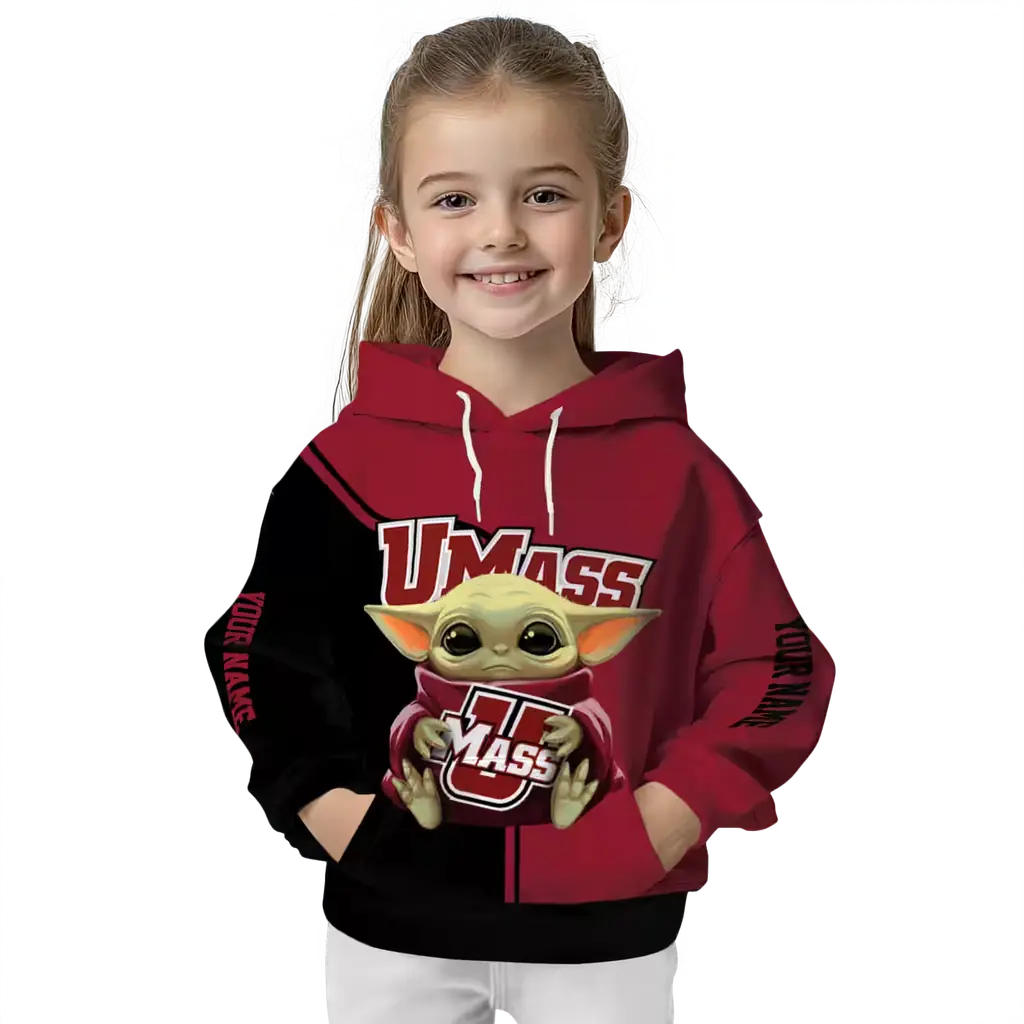 personalized umass minutemen baby yoda red black hoodie top rated personalized umass minutemen baby yoda red black hoodie top rated