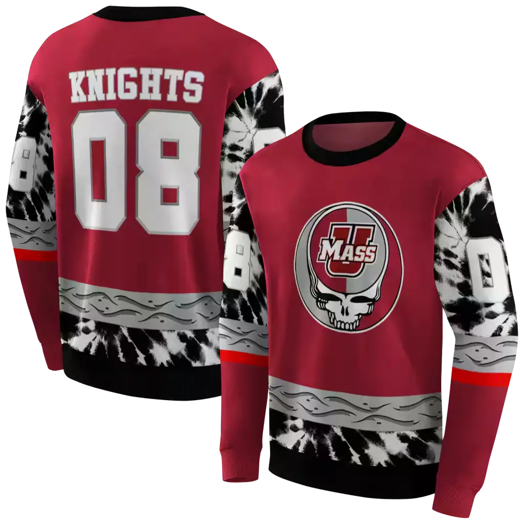 personalized umass minutemen grateful vibes red hoodie premium grade personalized umass minutemen grateful vibes red hoodie premium grade