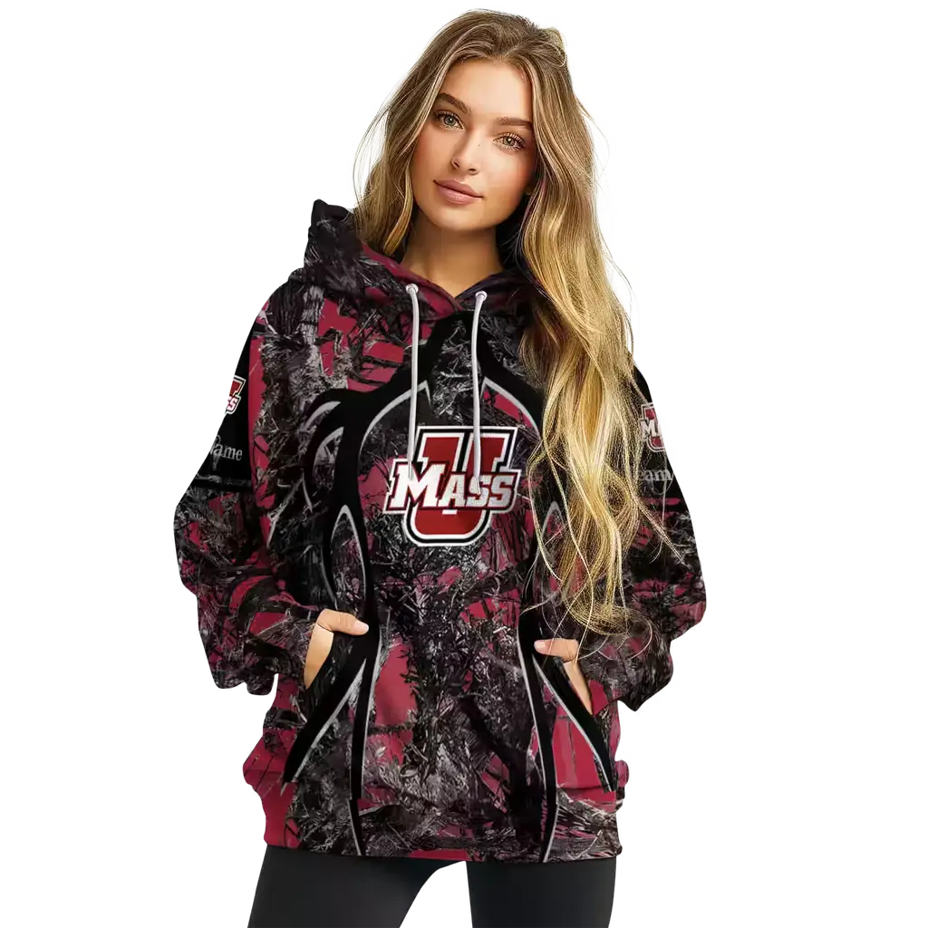 personalized umass minutemen hunting theme red black hoodie high quality personalized umass minutemen hunting theme red black hoodie high quality