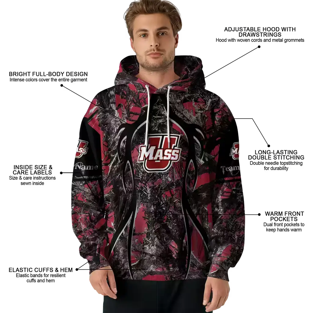 personalized umass minutemen hunting theme red black hoodie latest model personalized umass minutemen hunting theme red black hoodie latest model