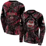 personalized umass minutemen hunting theme red black hoodie best selling