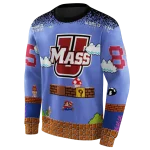 personalized umass minutemen mario blue black hoodie best selling