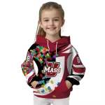 personalized umass minutemen puzzle pieces red hoodie best selling