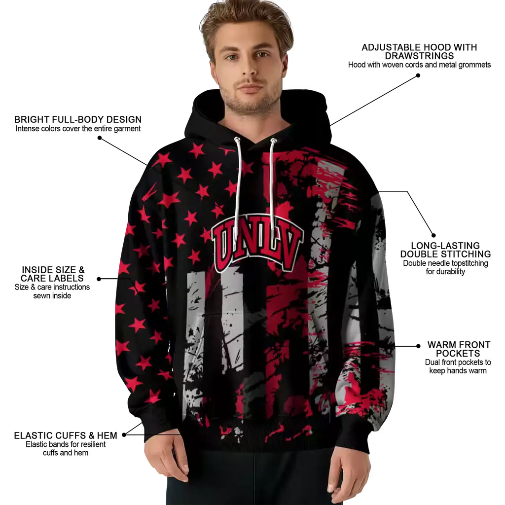 personalized unlv rebels distressed flag red black hoodie latest model personalized unlv rebels distressed flag red black hoodie latest model