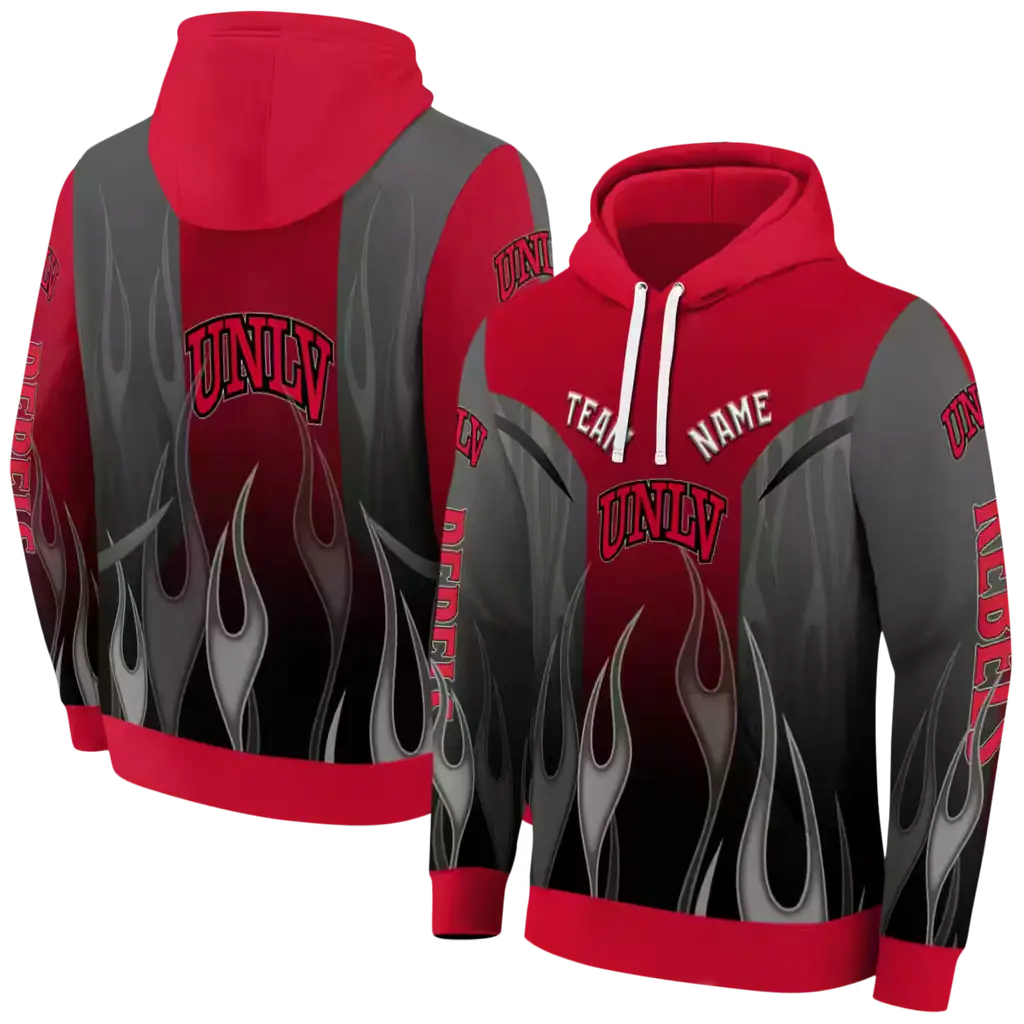 personalized unlv rebels flame design red hoodie fashion forward personalized unlv rebels flame design red hoodie fashion forward