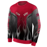 personalized unlv rebels flame design red hoodie best selling