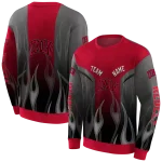 personalized unlv rebels flame design red hoodie best selling