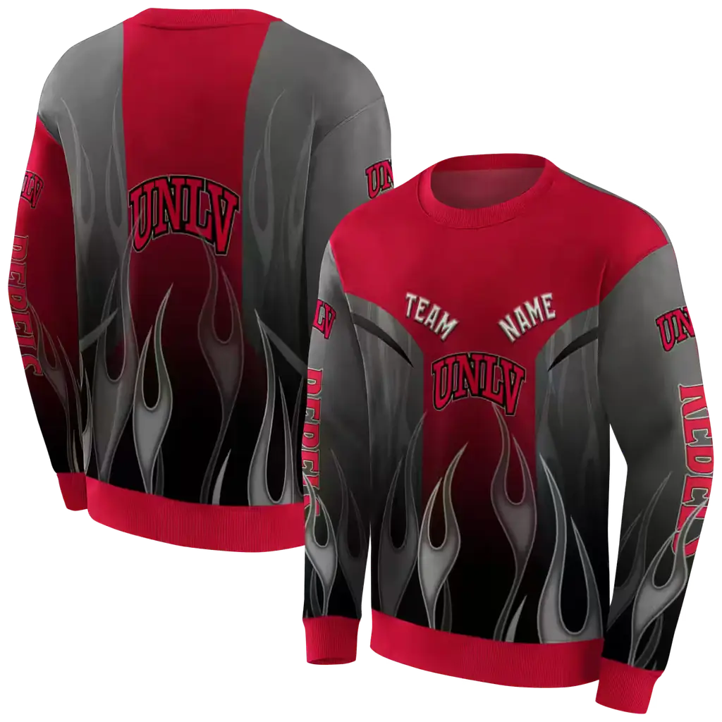 personalized unlv rebels flame design red hoodie premium grade personalized unlv rebels flame design red hoodie premium grade