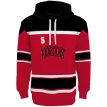 personalized unlv rebels striped pattern red hoodie best selling