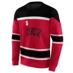 personalized unlv rebels striped pattern red hoodie best selling