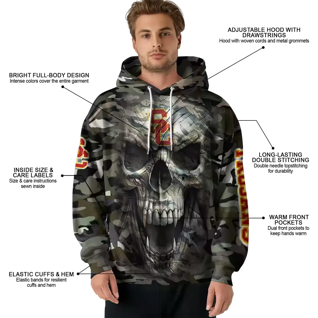 personalized usc trojans camo skull hoodie latest model personalized usc trojans camo skull hoodie latest model