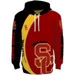 personalized usc trojans minimalist design red black hoodie best selling
