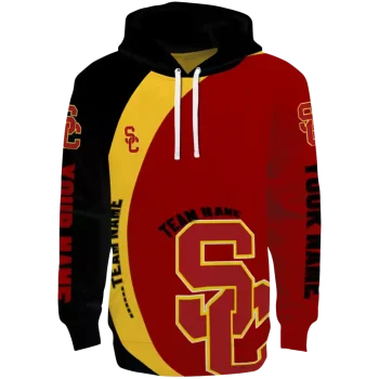 personalized usc trojans minimalist design red black hoodie best selling