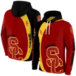 personalized usc trojans minimalist design red black hoodie best selling