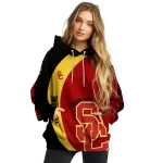 personalized usc trojans minimalist design red black hoodie best selling