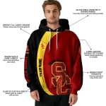 personalized usc trojans minimalist design red black hoodie best selling