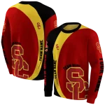 personalized usc trojans minimalist design red black hoodie best selling