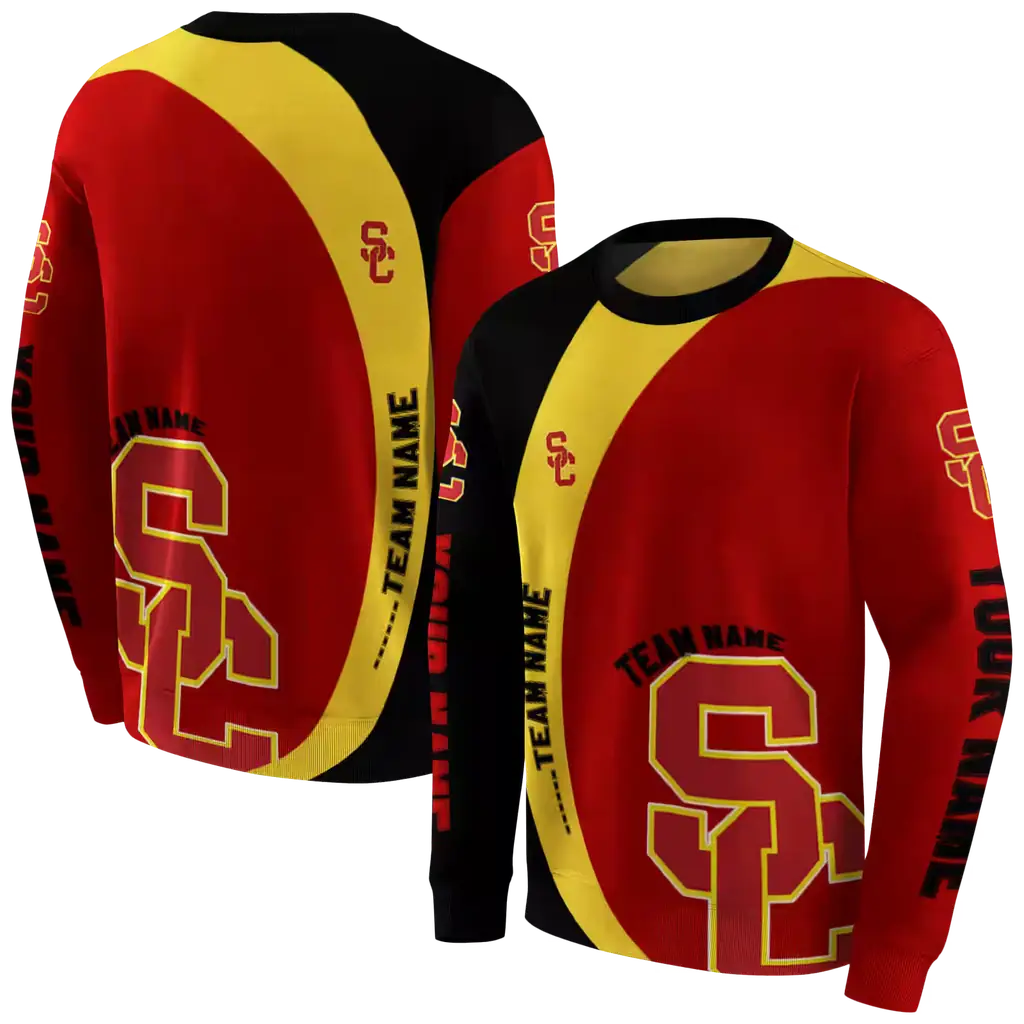 personalized usc trojans minimalist design red black hoodie premium grade personalized usc trojans minimalist design red black hoodie premium grade