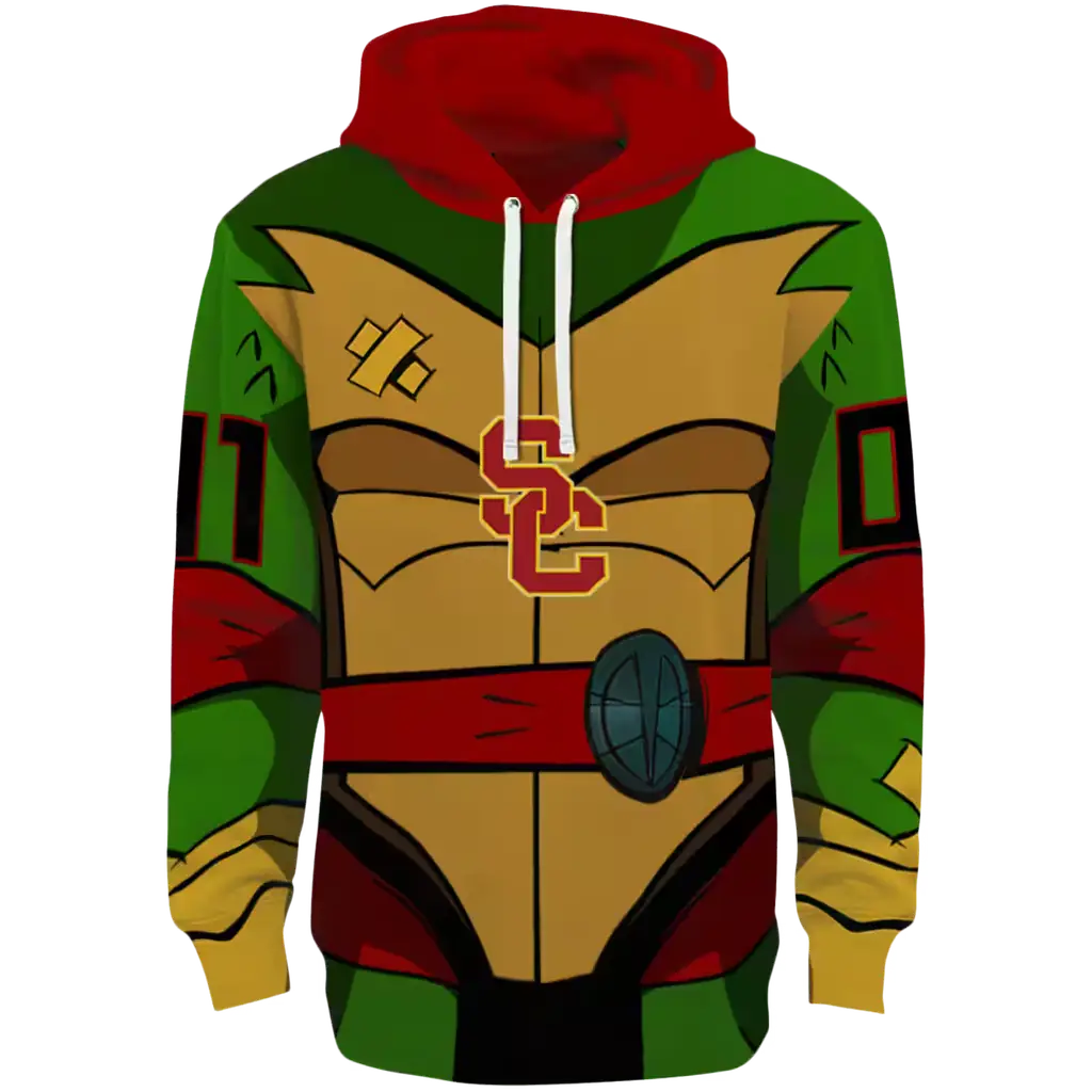 personalized usc trojans superhero armor red green hoodie best selling personalized usc trojans superhero armor red green hoodie best selling