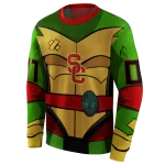 personalized usc trojans superhero armor red green hoodie best selling