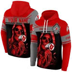 personalized utah utes grim reaper red black hoodie best selling
