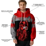 personalized utah utes grim reaper red black hoodie best selling