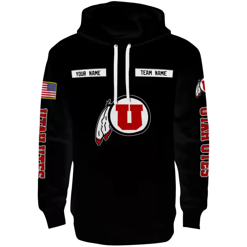 personalized utah utes punisher skull black hoodie best selling personalized utah utes punisher skull black hoodie best selling