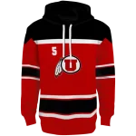 personalized utah utes striped pattern red hoodie best selling