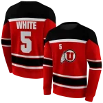 personalized utah utes striped pattern red hoodie best selling