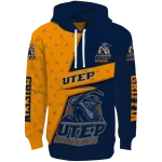 personalized utep miners abstract shape blue hoodie best selling