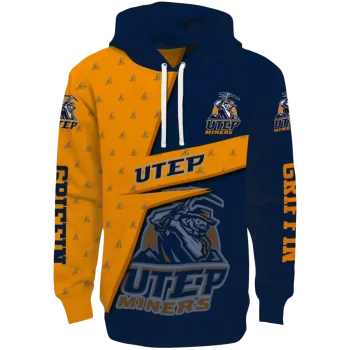 personalized utep miners abstract shape blue hoodie best selling
