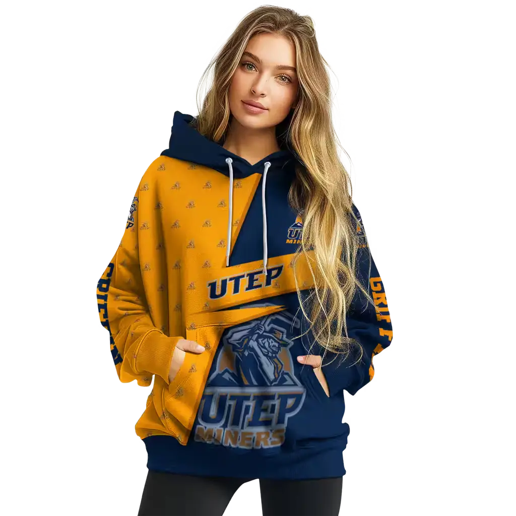 personalized utep miners abstract shape blue hoodie high quality personalized utep miners abstract shape blue hoodie high quality