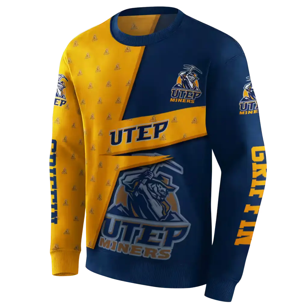personalized utep miners abstract shape blue hoodie new arrival personalized utep miners abstract shape blue hoodie new arrival