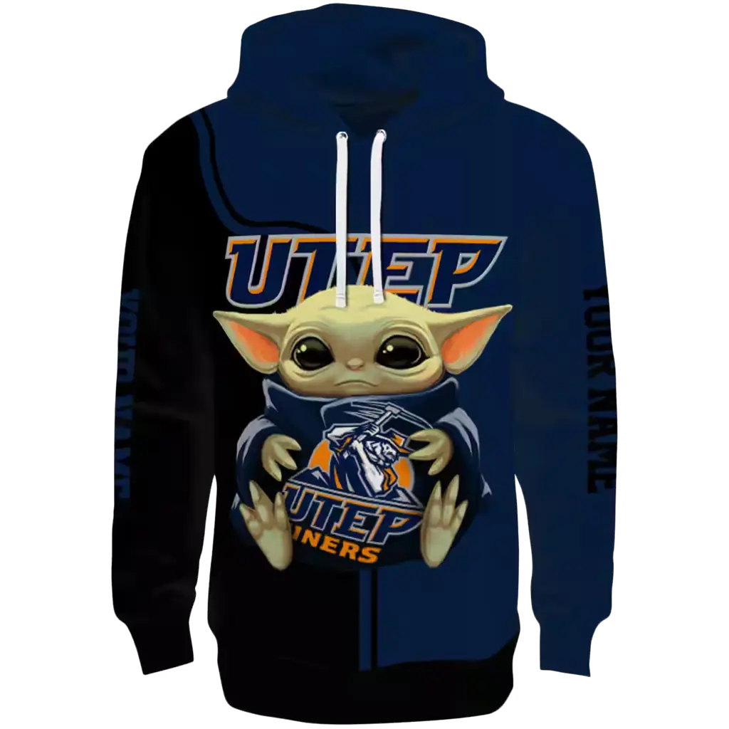 personalized utep miners baby yoda blue black hoodie best selling personalized utep miners baby yoda blue black hoodie best selling